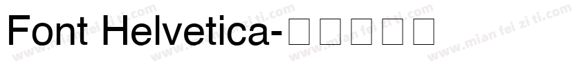 Font Helvetica字体转换